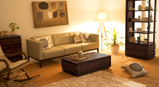 Butler Storage Coffee Table(Mahogany)
